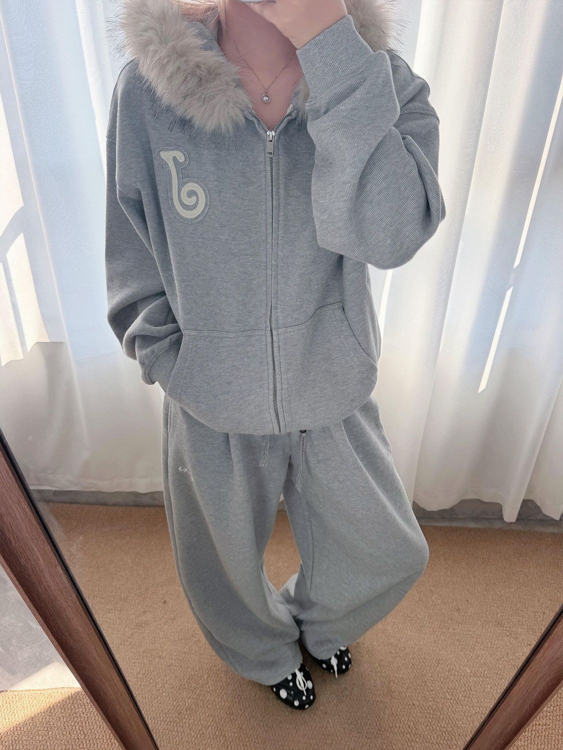 Hooded Sweatshirt Jacket + Pants