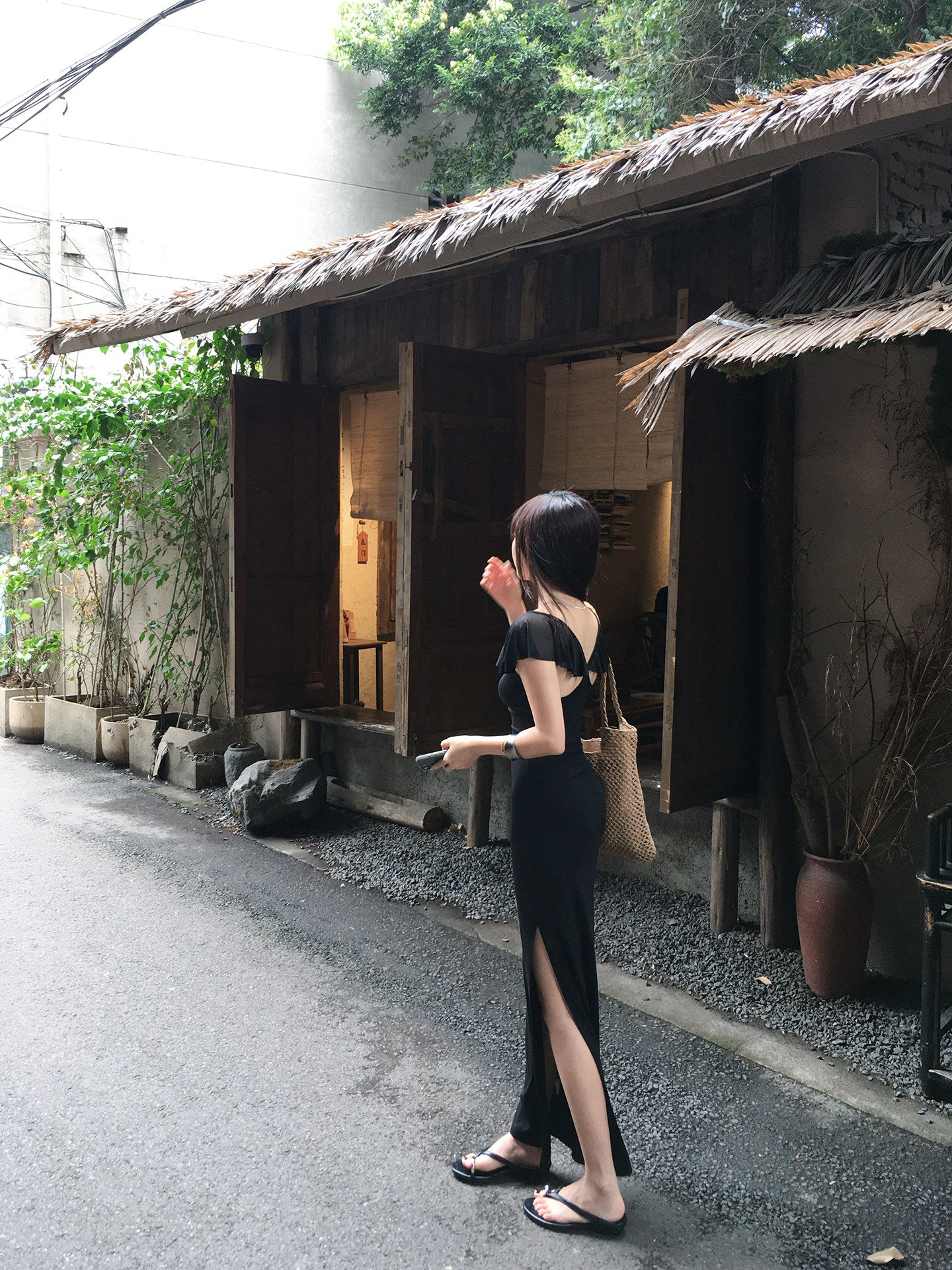 The Flutter Sleeve Bodycon Maxi