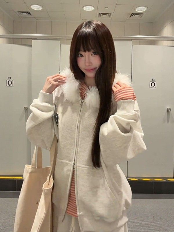 Hooded Sweatshirt Jacket + Pants