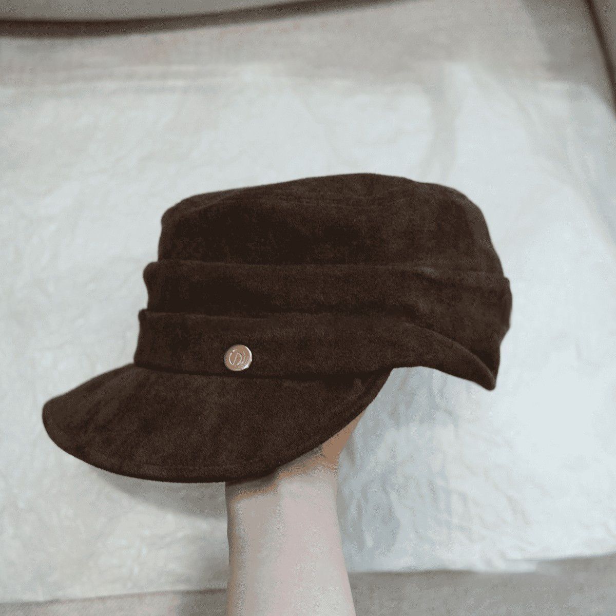 Gold Label Soft Suede Flat Top Cap