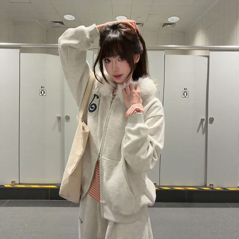 Hooded Sweatshirt Jacket + Pants