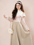 Women's Cold-Shoulder Two-in-One Shirt Dress