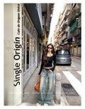 Leopard Print Fake Two-Piece Slim Cropped T-Shirt
