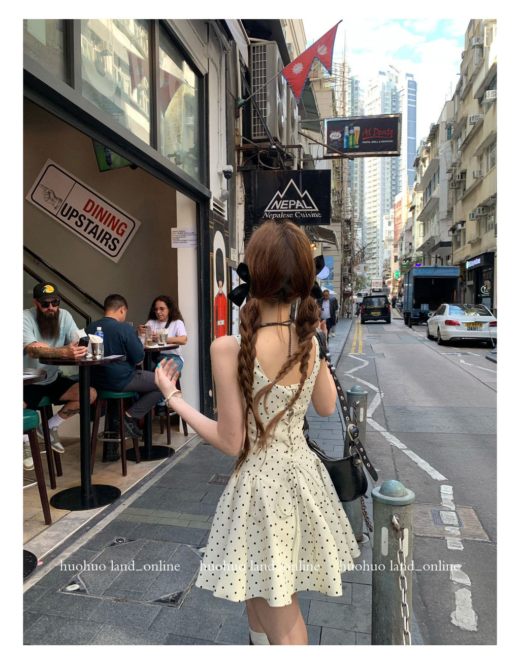 Polka Dot Print Loose Casual Midi Dress