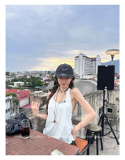 Soft Loose Halter Backless Camisole