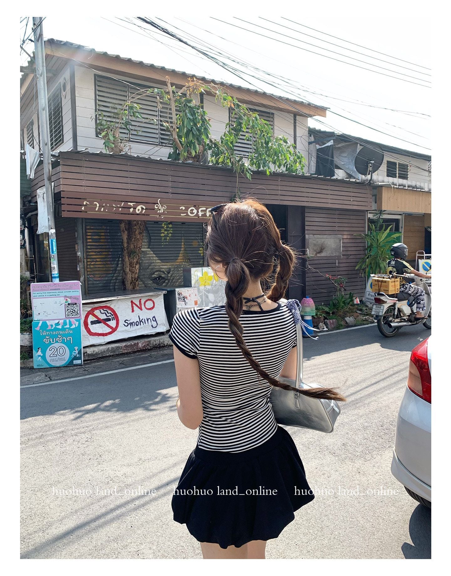 Height-enhancing Slimming Bud Flare Mini Skirt