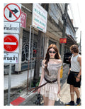 Irregular Ribbon Slim Fit Dress