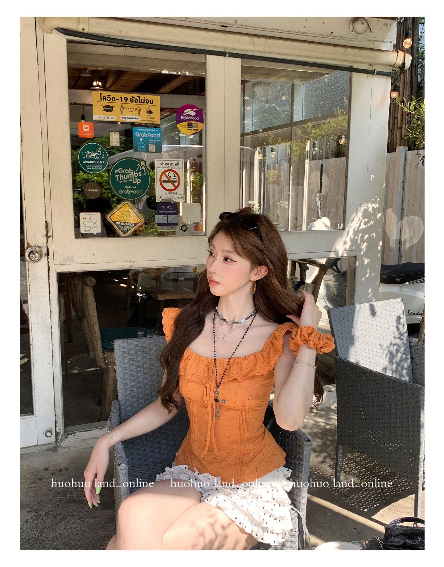 French Ruffle Collar Slim Fit Shirt