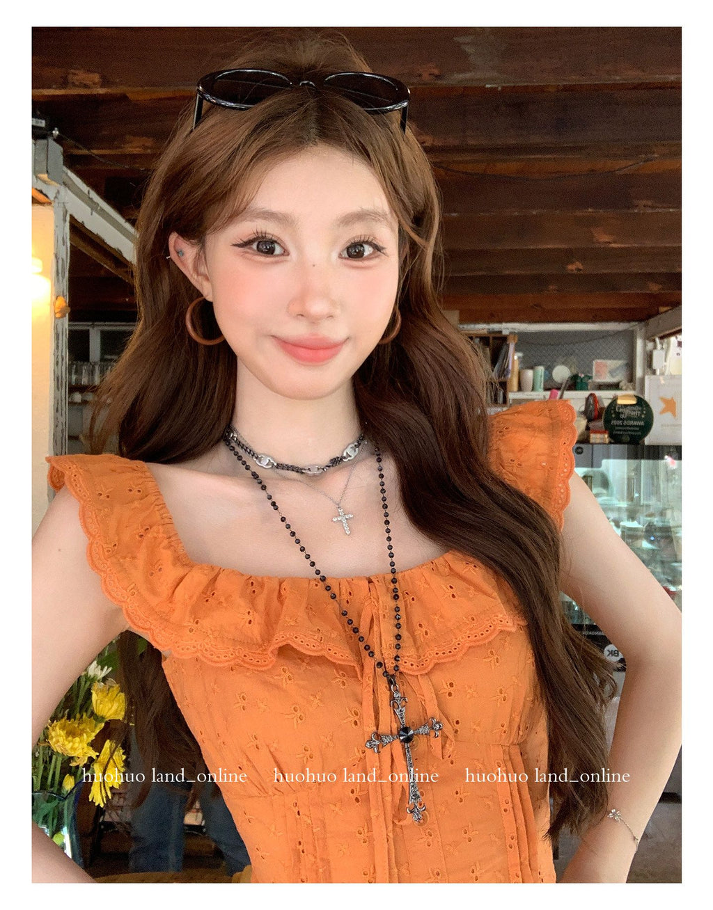 French Ruffle Collar Slim Fit Shirt