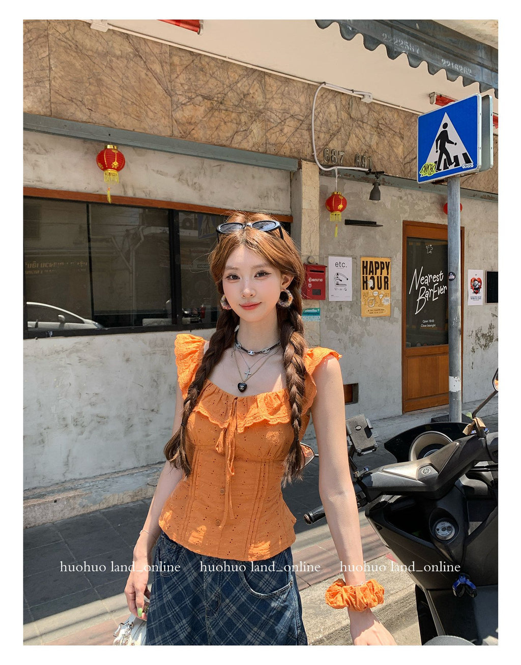 French Ruffle Collar Slim Fit Shirt