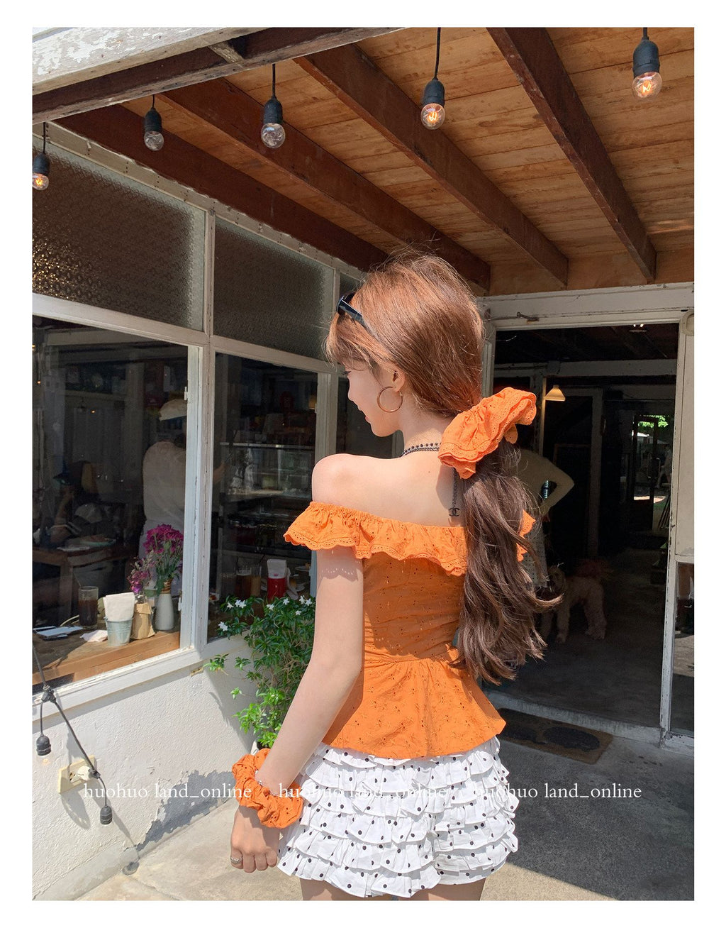 French Ruffle Collar Slim Fit Shirt