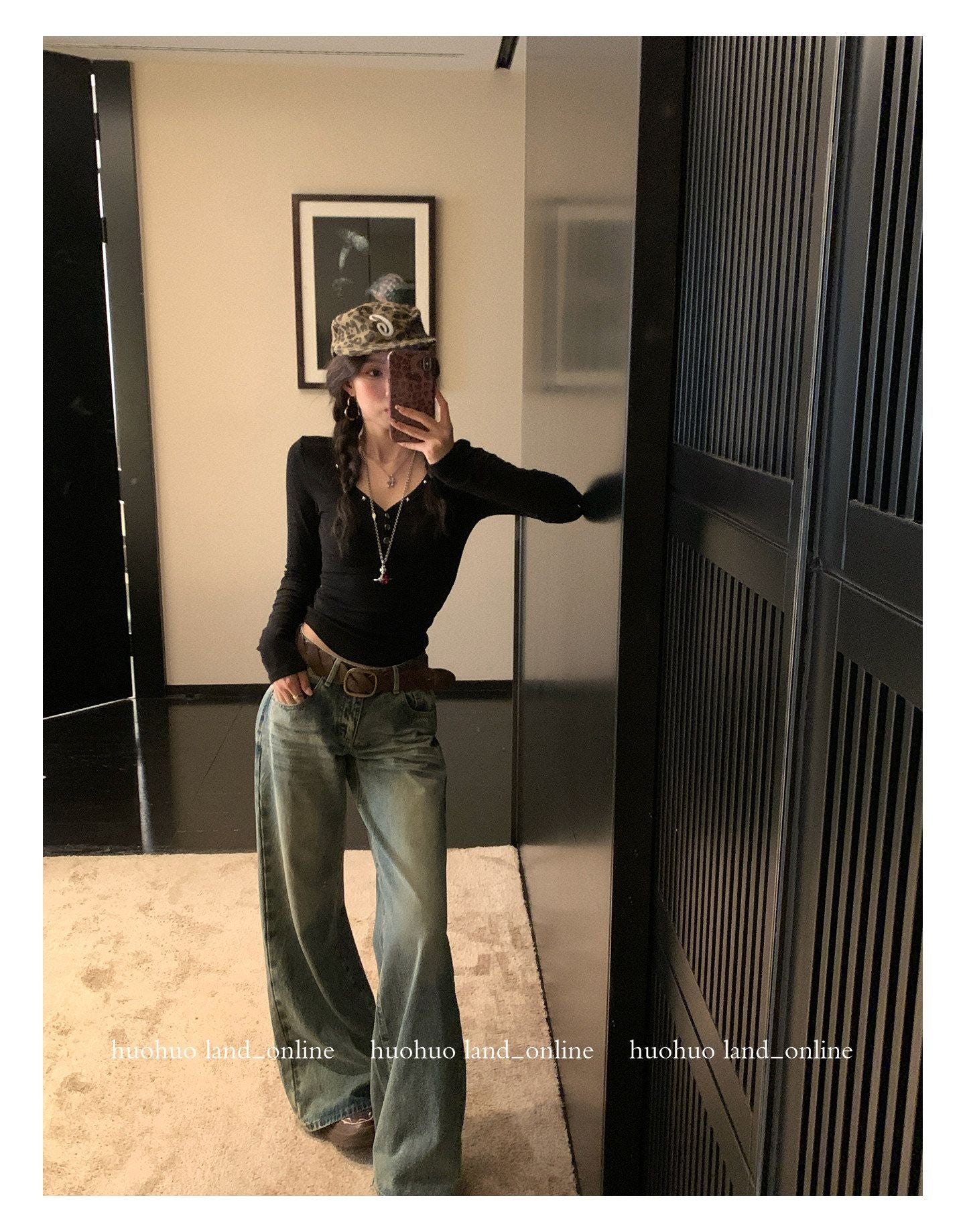 Vintage Straight & Drapey Wide Leg Jeans