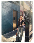 Vintage Straight & Drapey Wide Leg Jeans