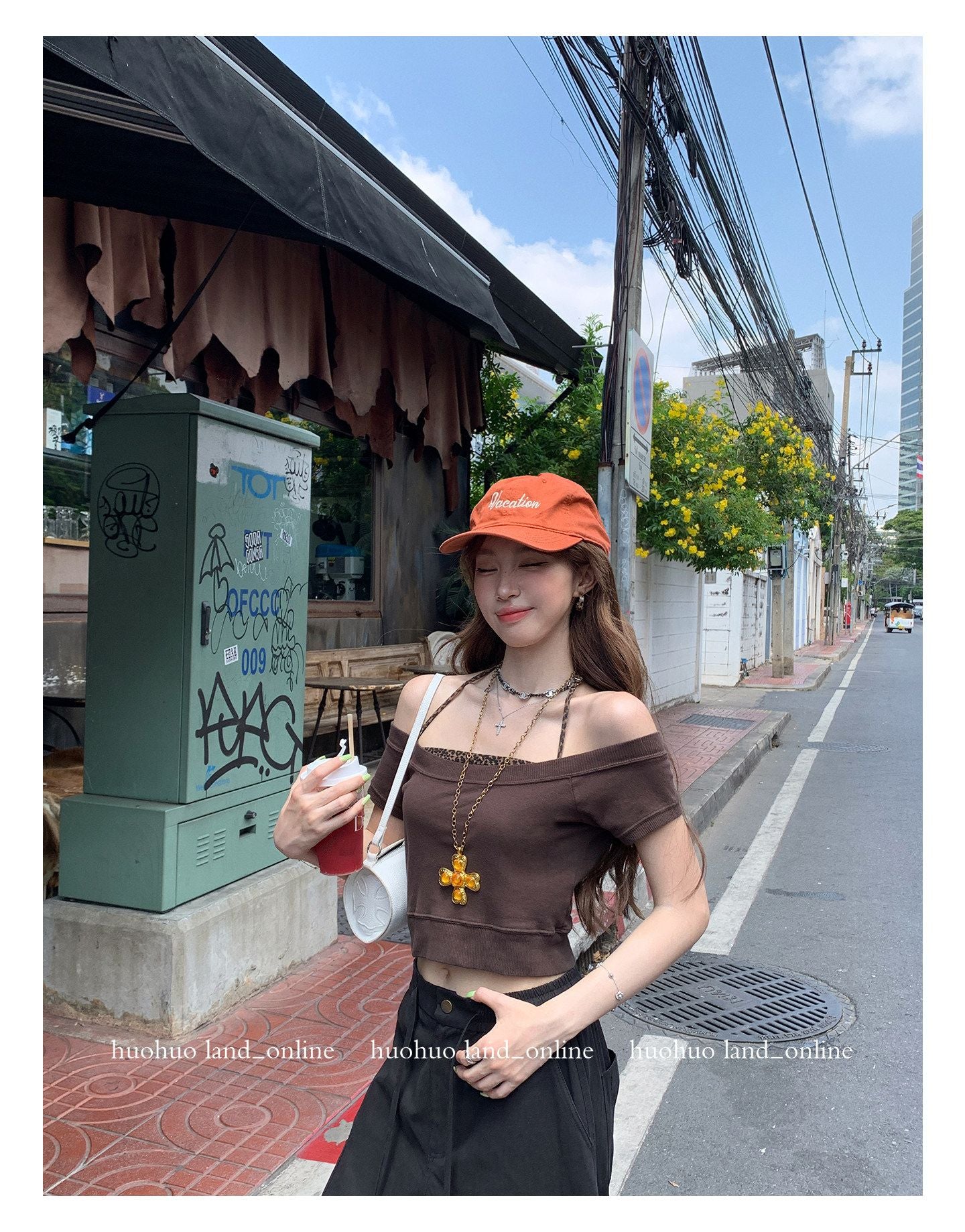 Leopard Halter Bandeau & Cropped Tee Set