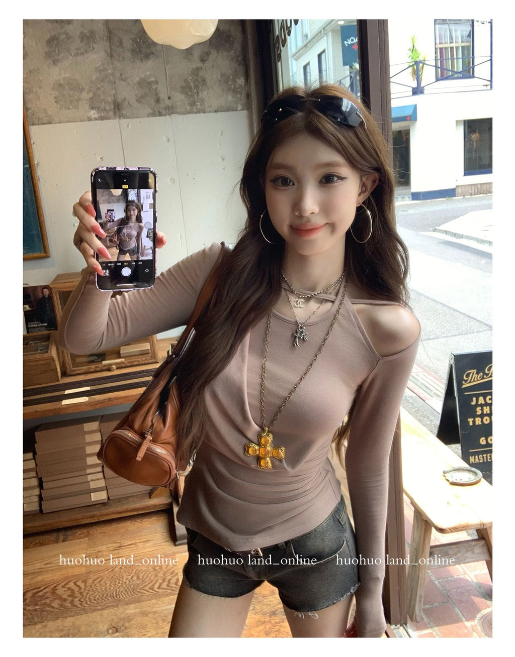 Asymmetrical Off-Shoulder T-shirt