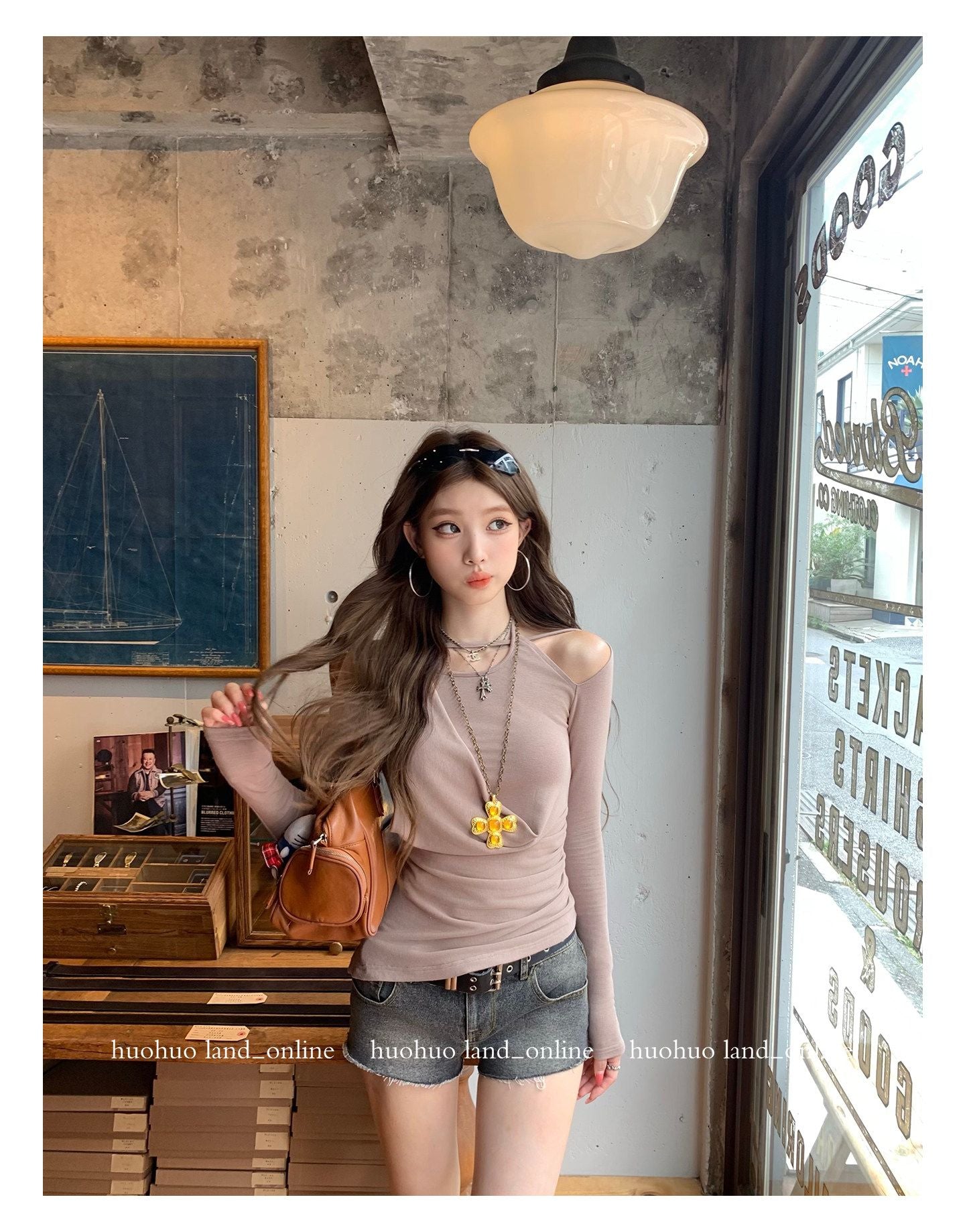 Asymmetrical Off-Shoulder T-shirt