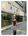 Camouflage Print Halter Bandeau Slim Stretch Cami