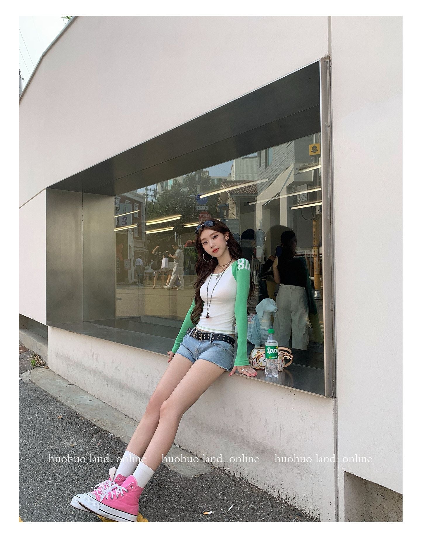 Color Block  Slim Fit Long Sleeve T-shirt