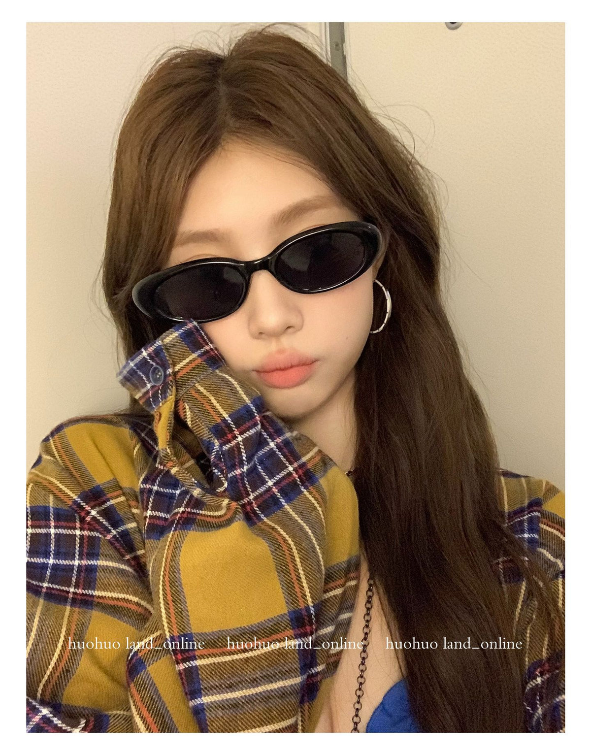드롭숄더 커스텀다잉 루즈핏 플래드 셔츠