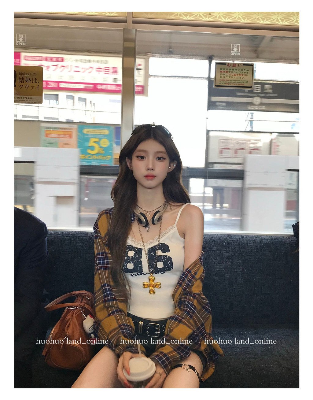 드롭숄더 커스텀다잉 루즈핏 플래드 셔츠