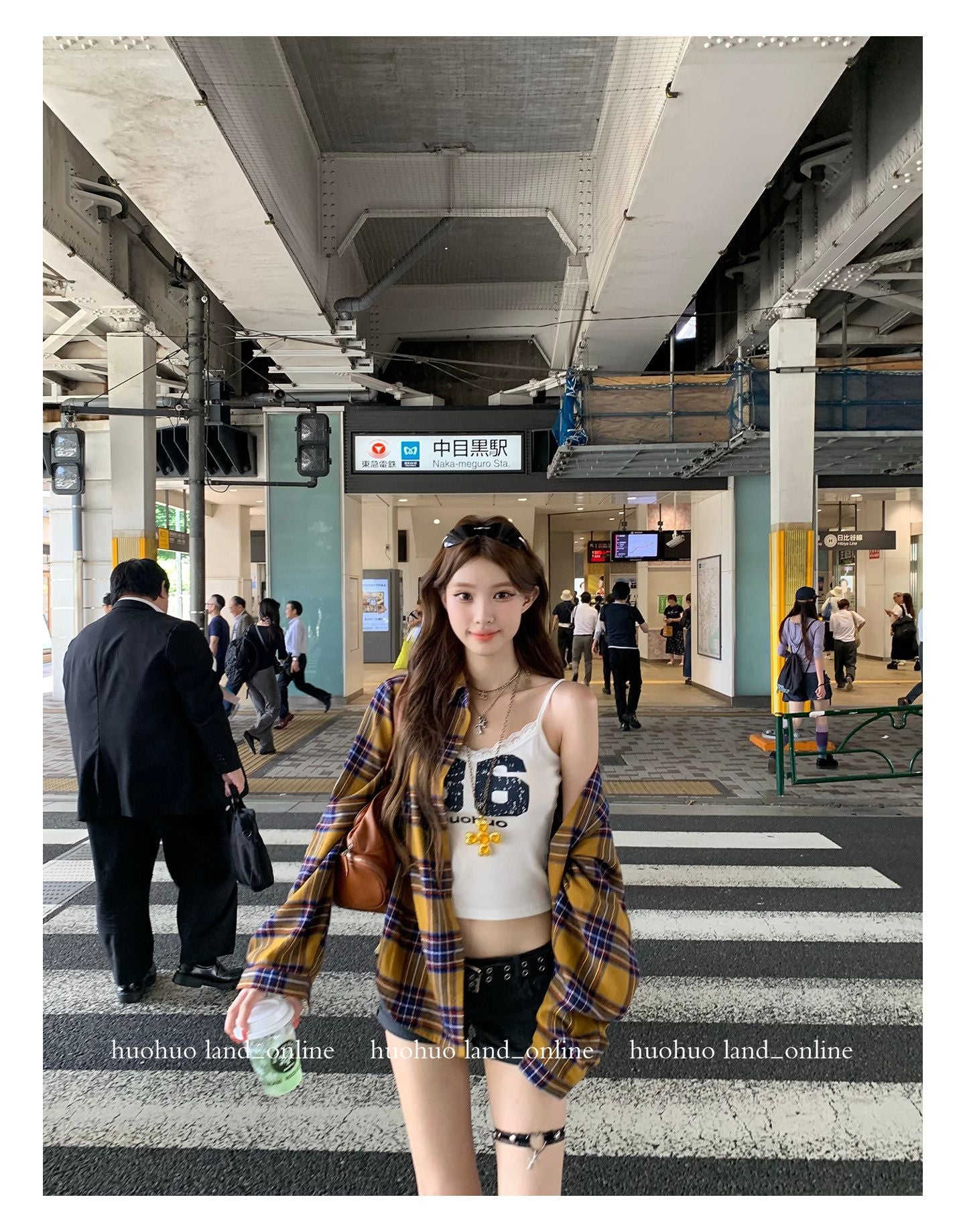 드롭숄더 커스텀다잉 루즈핏 플래드 셔츠