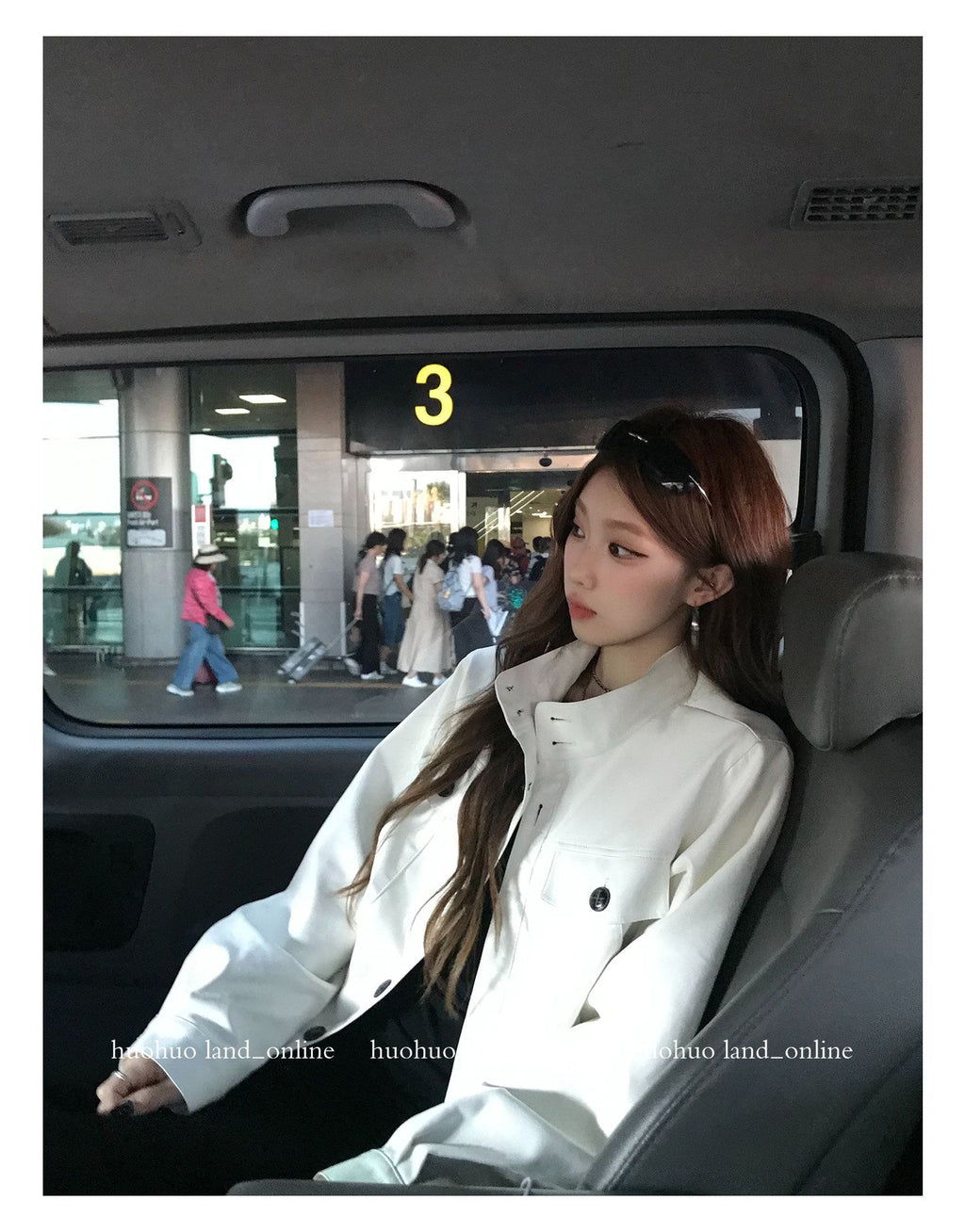 Stand‑Collar Loose PU Leather Jacket