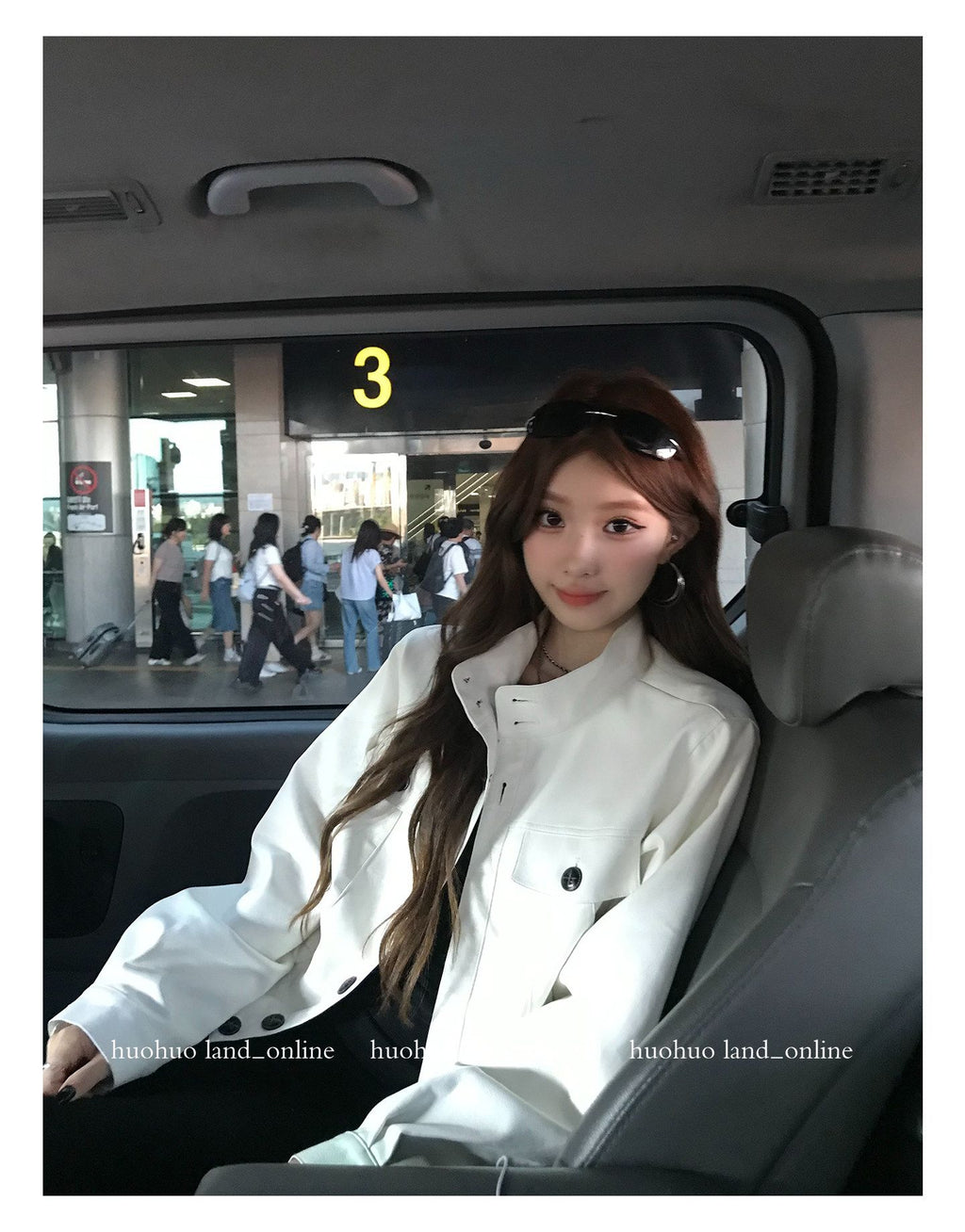 Stand‑Collar Loose PU Leather Jacket