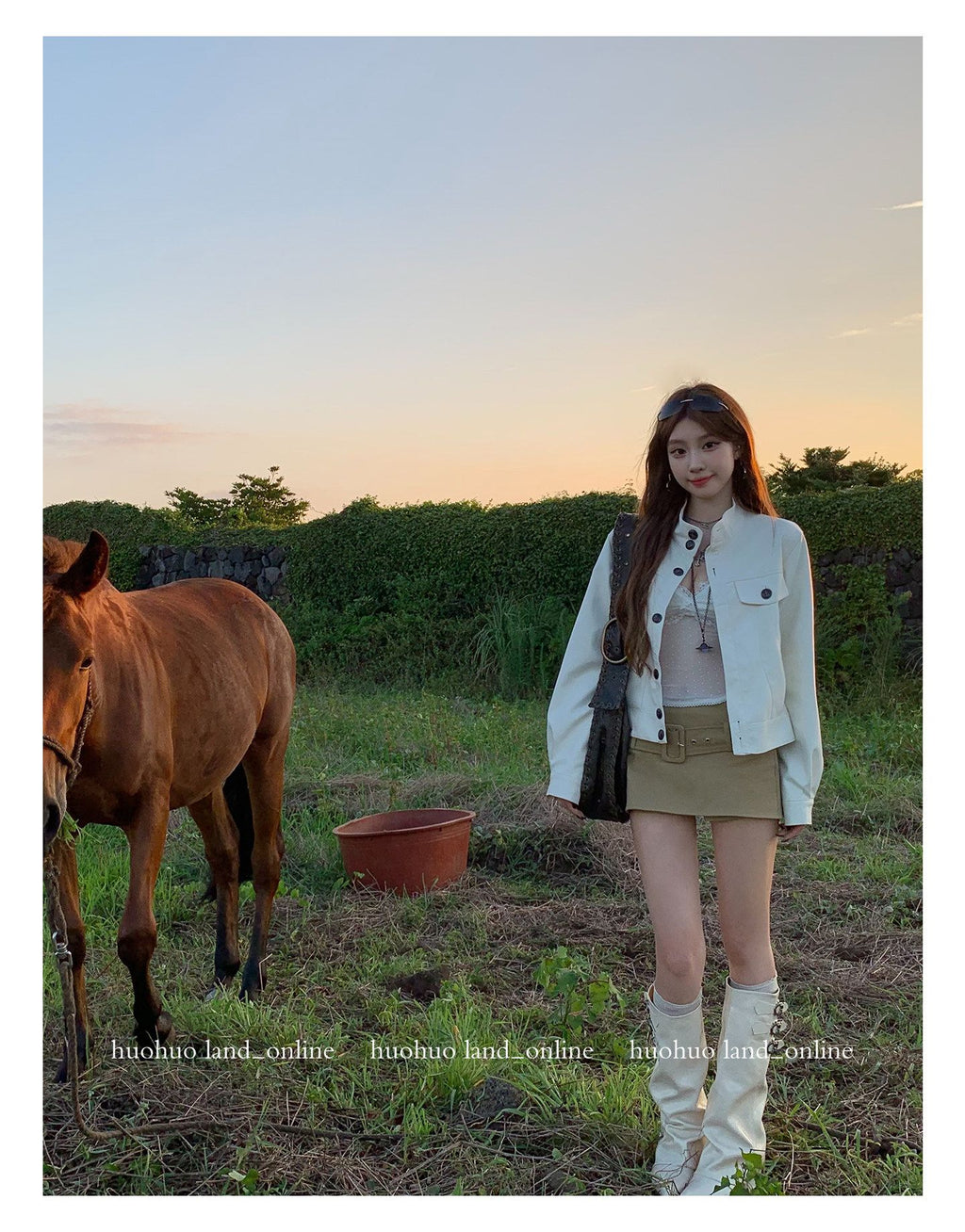 Stand‑Collar Loose PU Leather Jacket