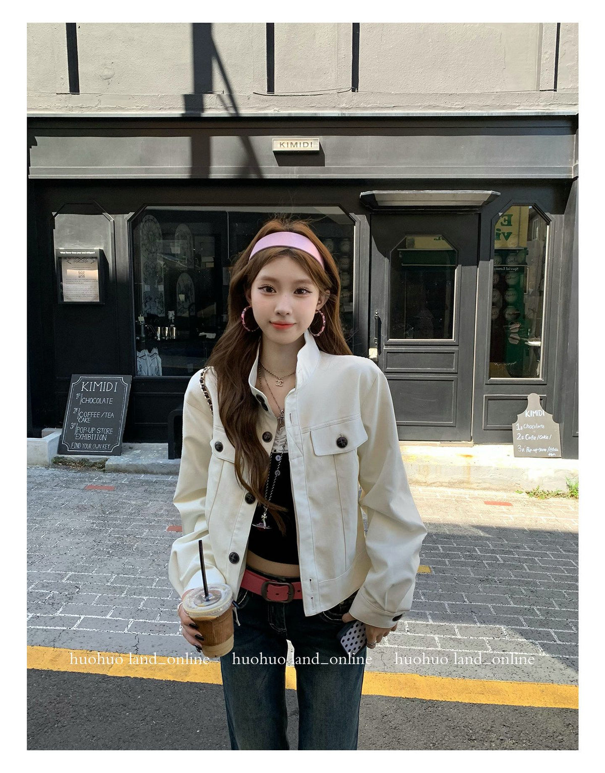 Stand‑Collar Loose PU Leather Jacket