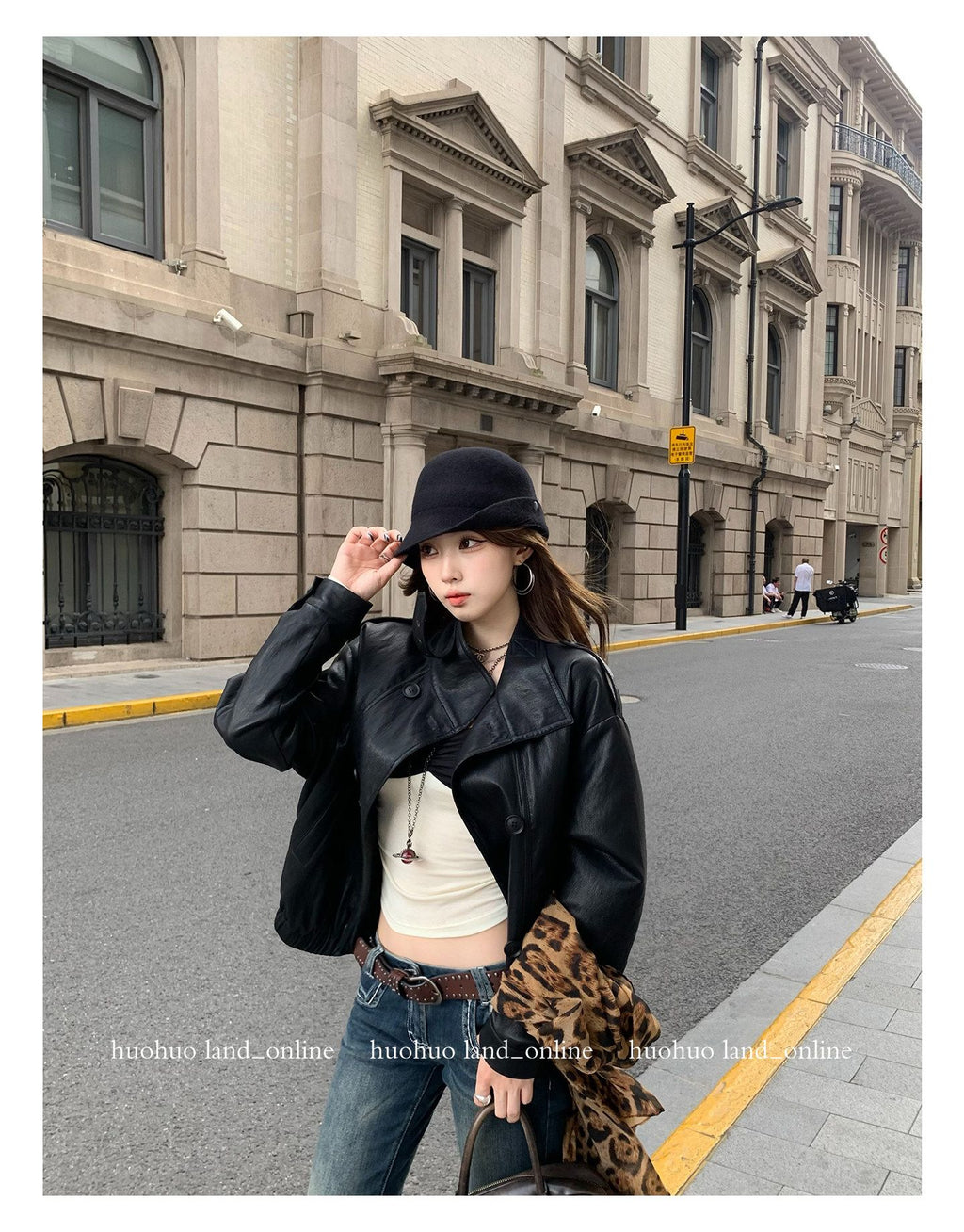Black PU Leather Jacket