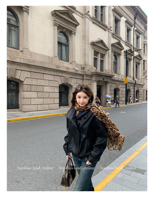 Black PU Leather Jacket