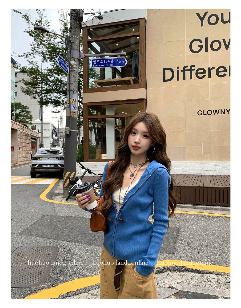 Double Zipper Hooded Jacket
