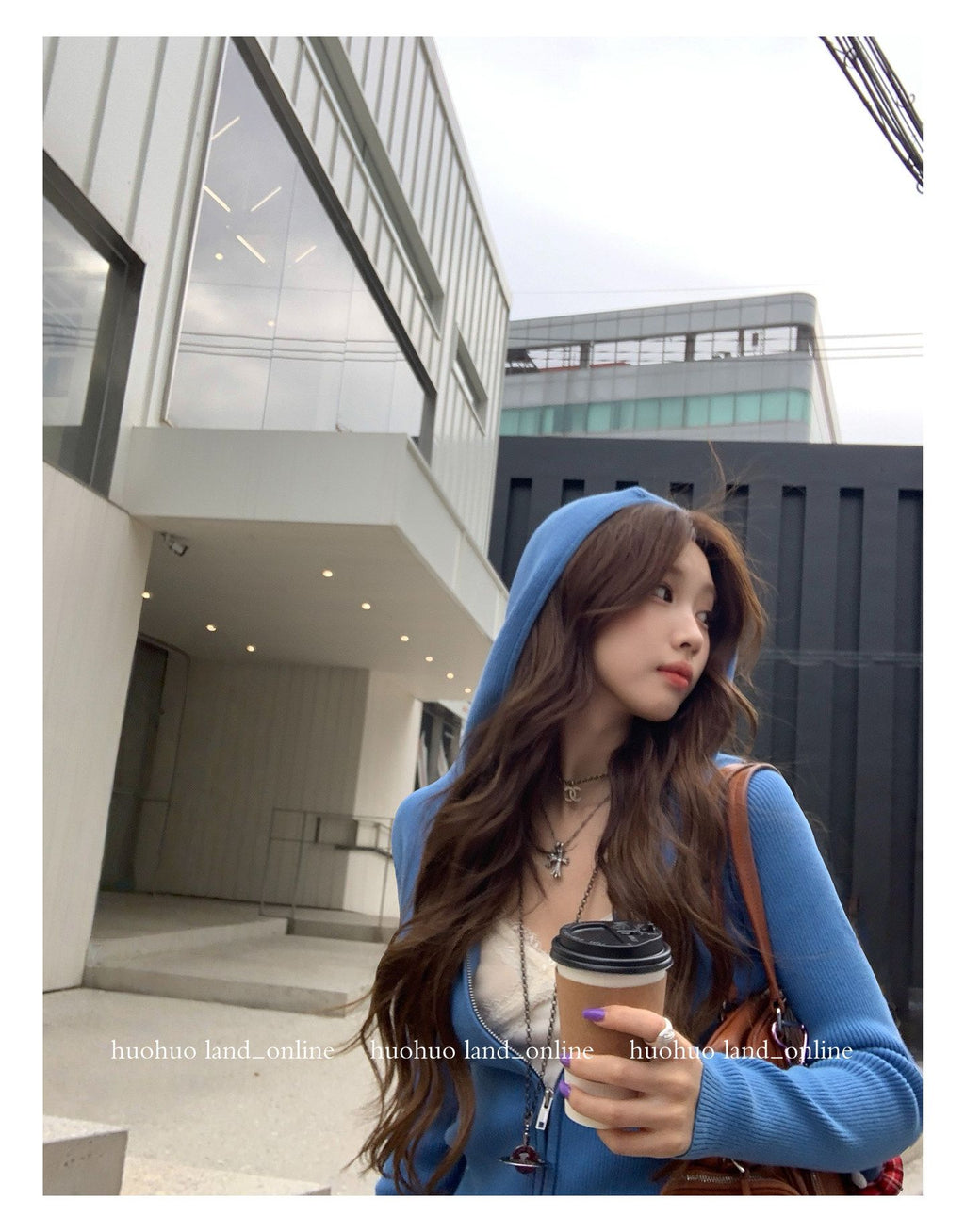 Double Zipper Hooded Jacket