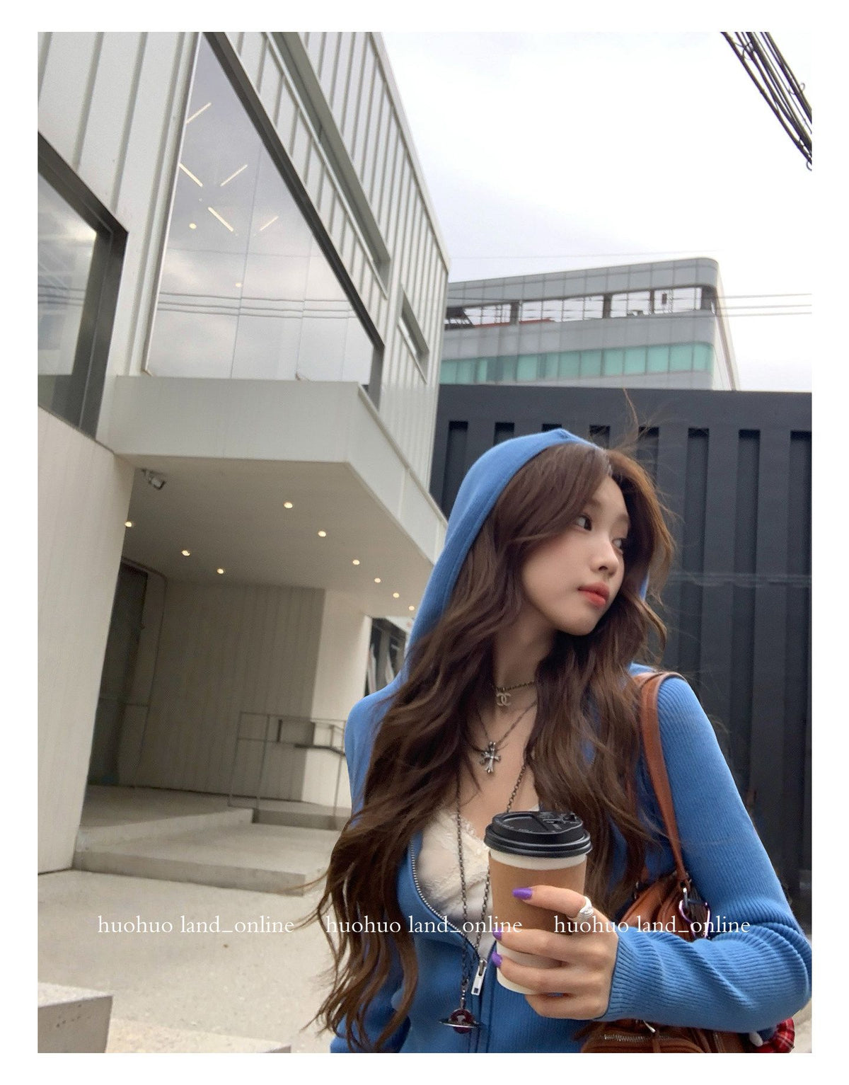 Double Zipper Hooded Jacket
