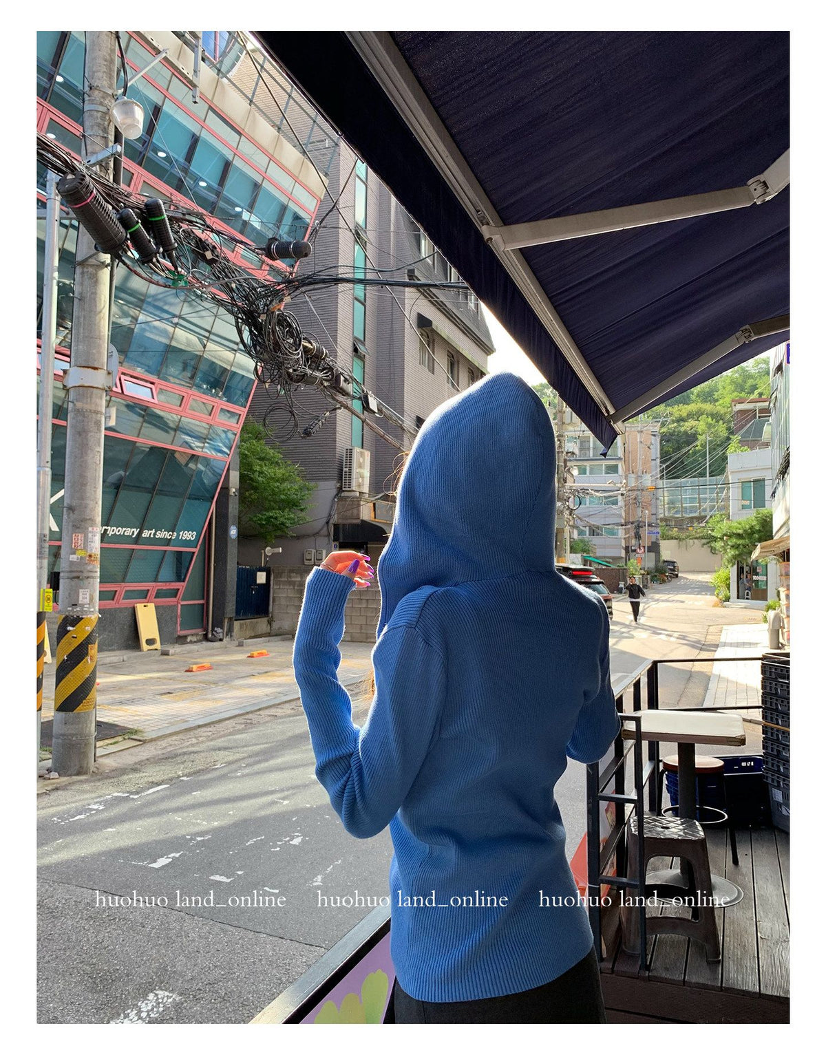 Double Zipper Hooded Jacket