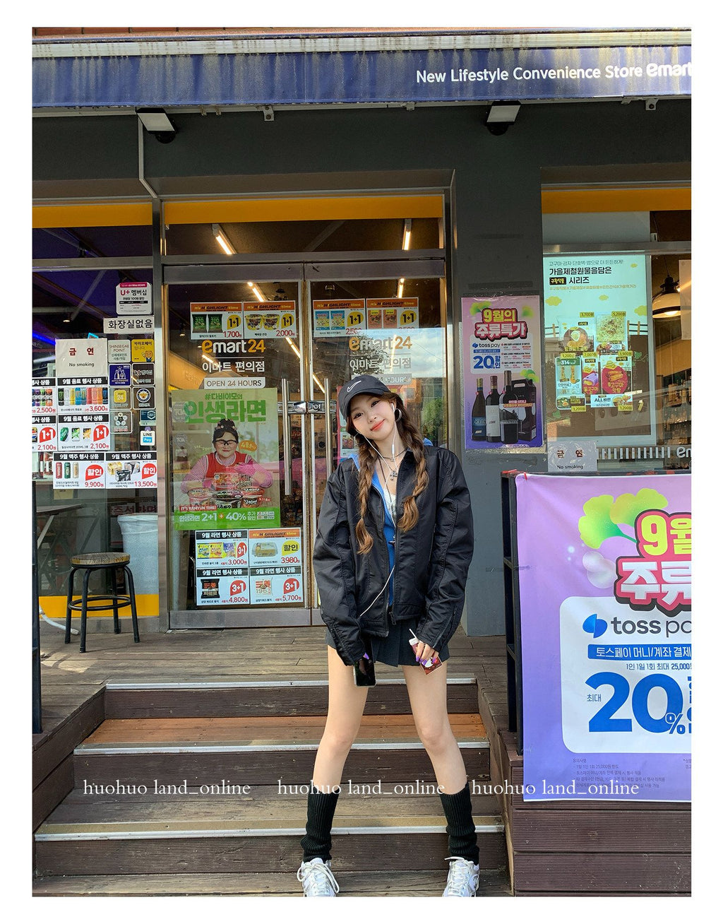 Double Zipper Hooded Jacket