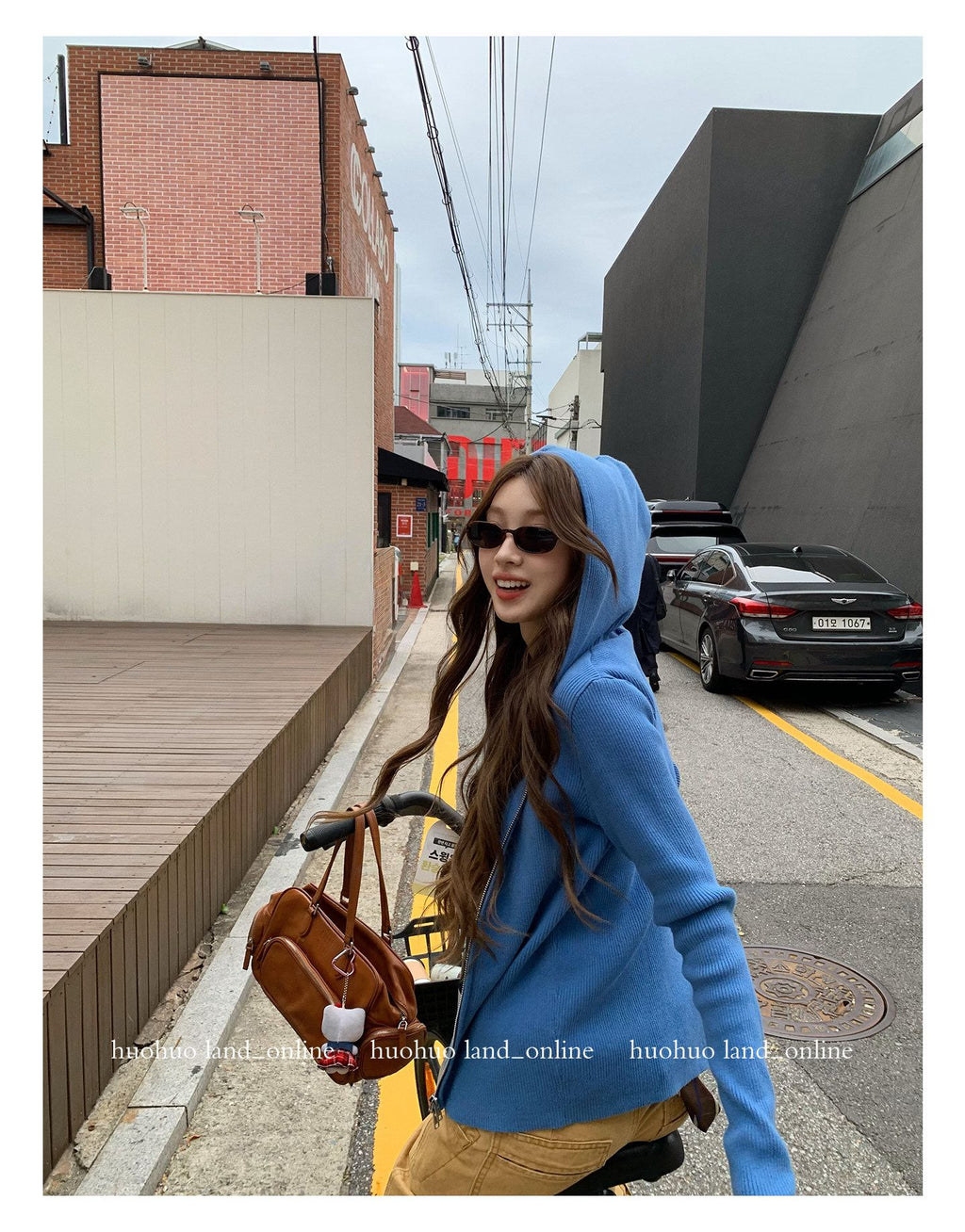 Double Zipper Hooded Jacket