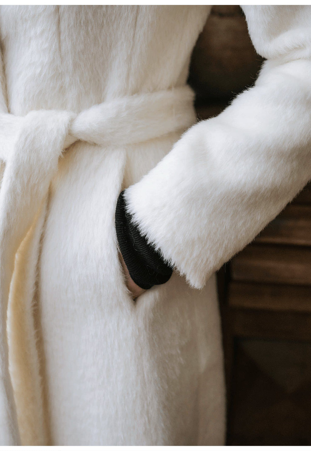 Ivory Luxe Tailored Wool & Alpaca Coat