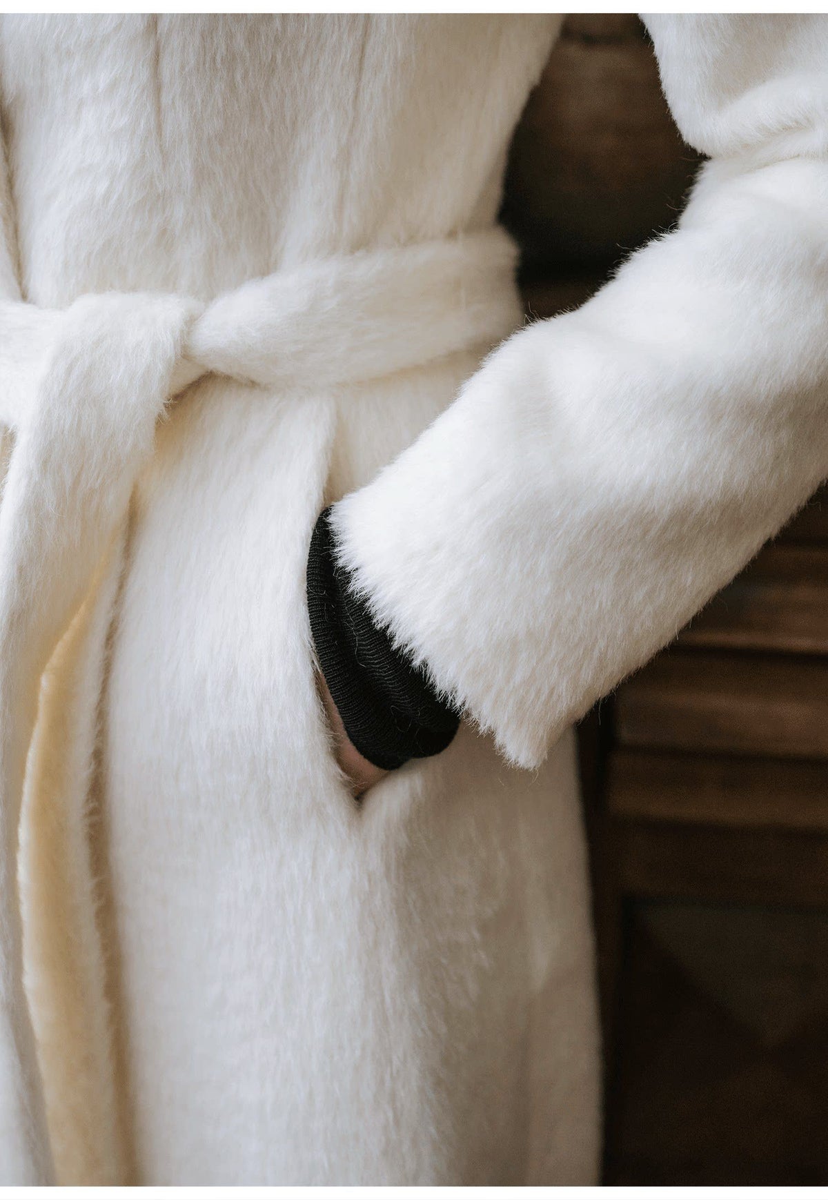 Ivory Luxe Tailored Wool & Alpaca Coat